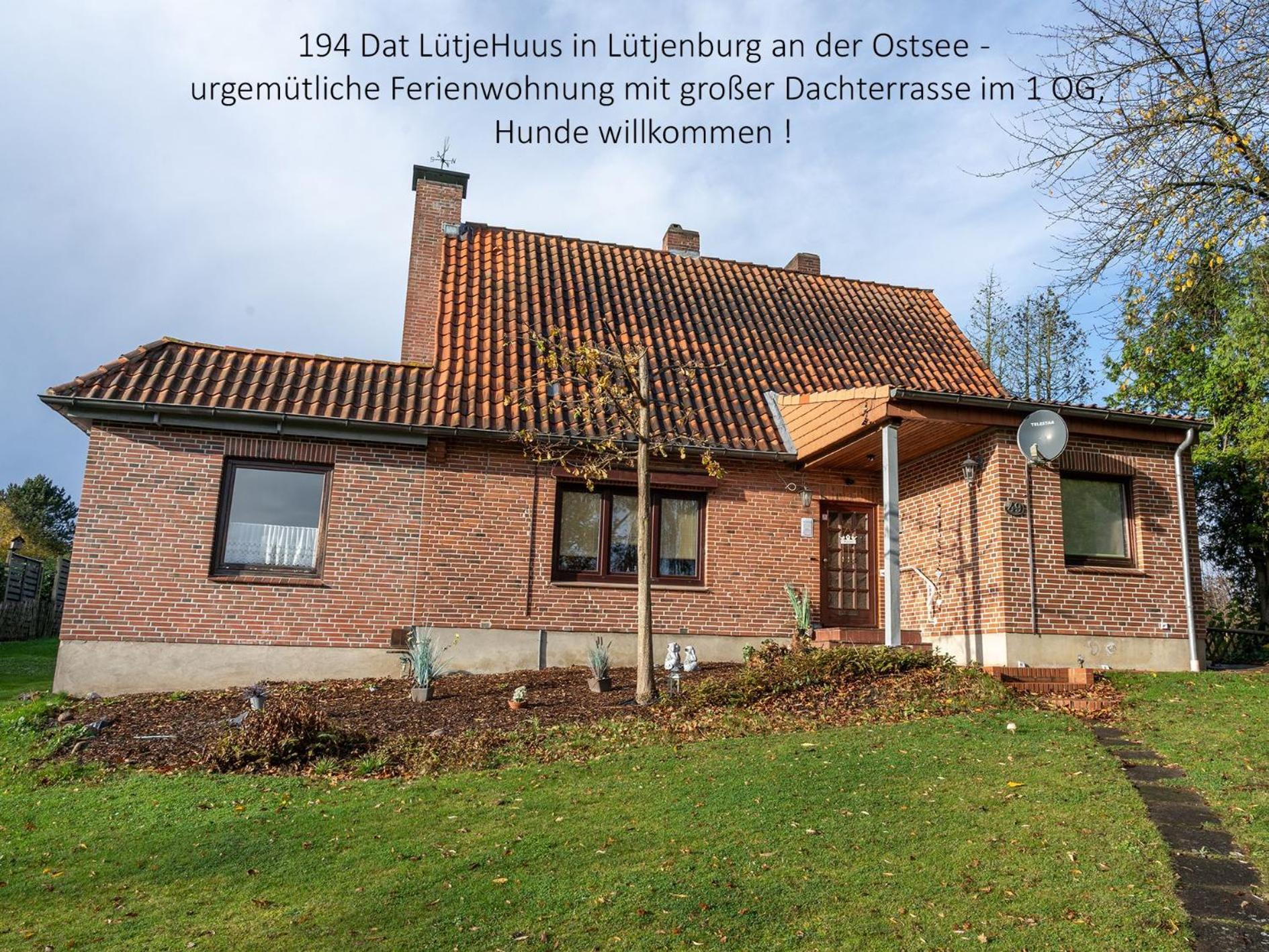 194 Fewo Dat Luetjehuus Mit Dachterrasse Im Ersten Stock Lütjenburg Exterior foto